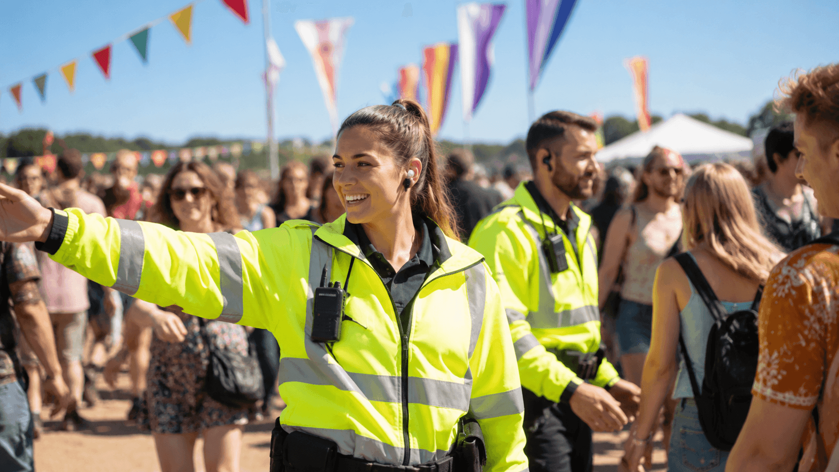 Golden Watch team securing a live event